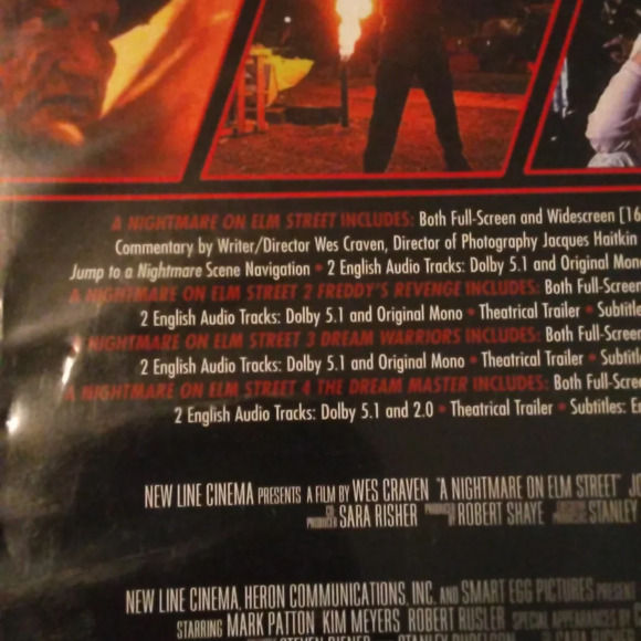 FREDDY KRUEGER A NIGHTMARE ON ELM STREET 1-4 FRIGHTMARE DVD COLLECTION (2000) - Picture 3 of 10